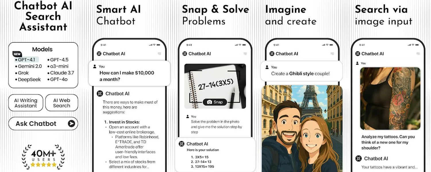 Chatbot AI - Search Assistant screenshots