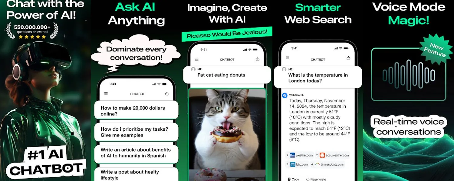 Chatbot - AI Smart Assistant screenshots
