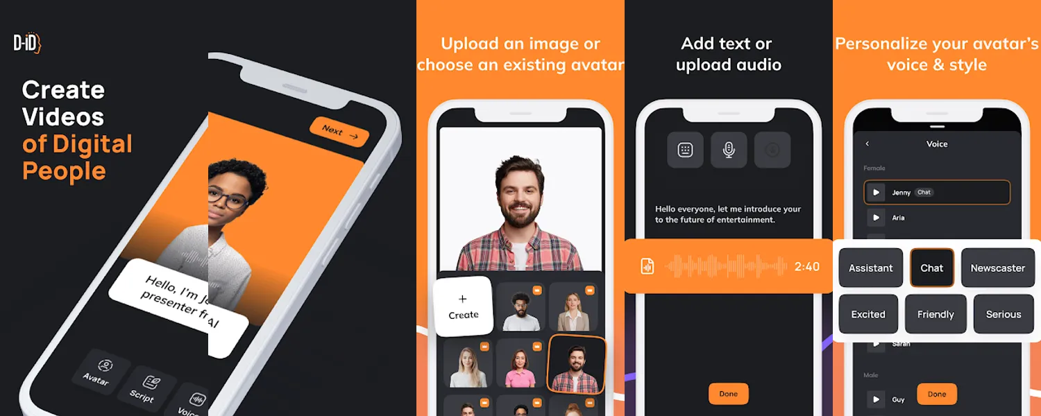D-ID: AI Video Generator screenshots