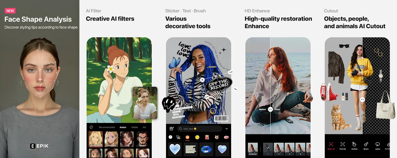 EPIK - AI Photo & Video Editor screenshots