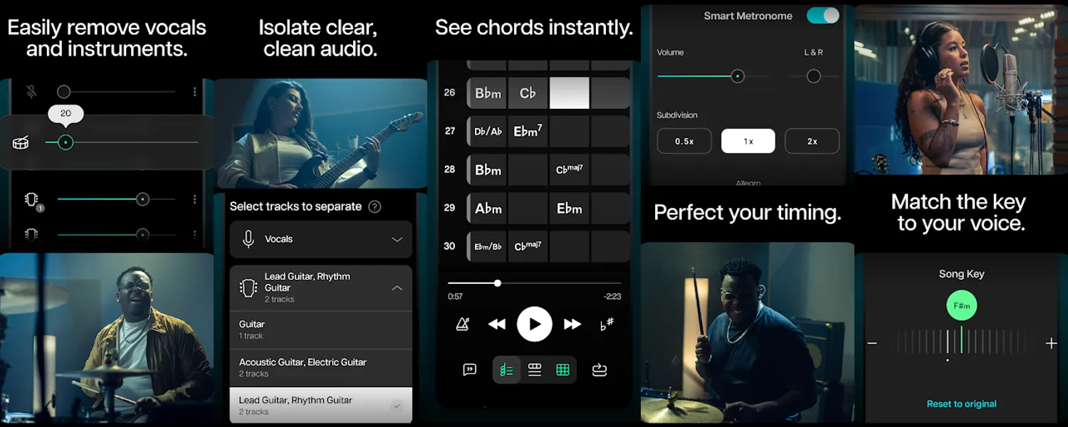 Moises: The Musician's AI App screenshots