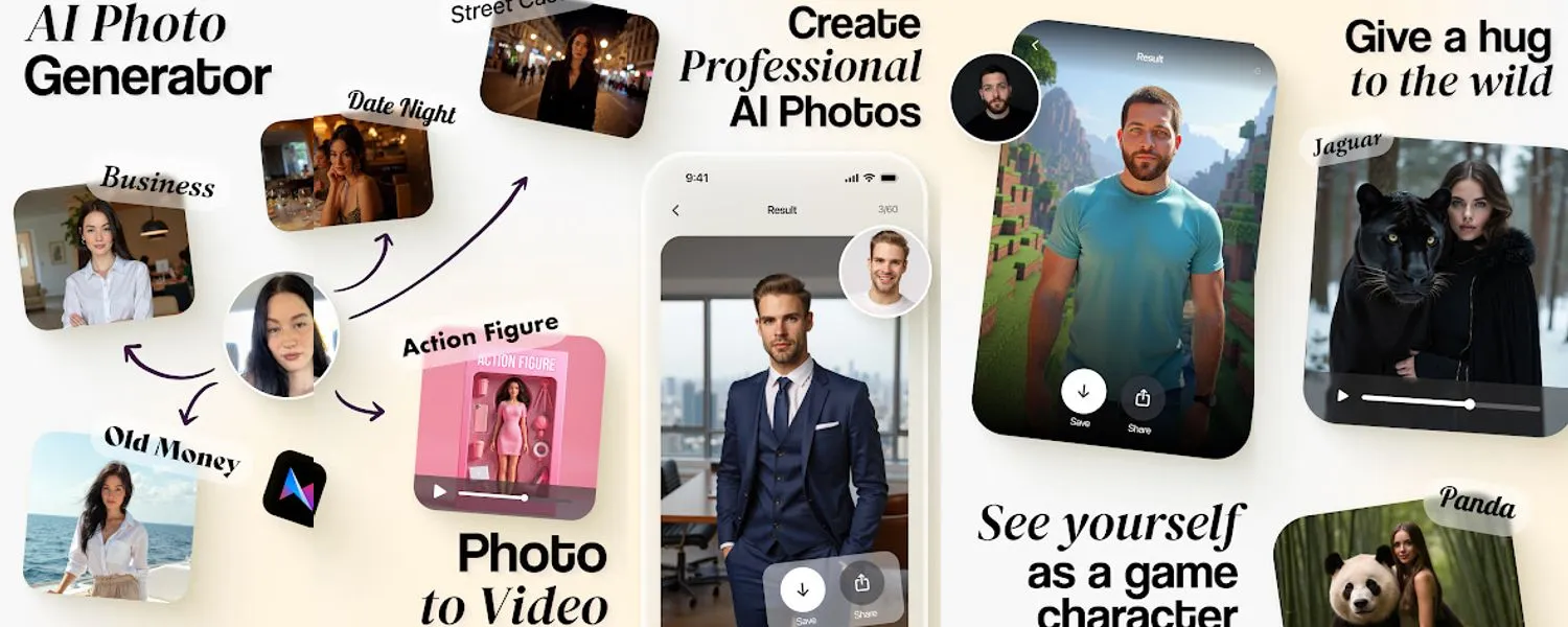 Momo - AI Photo Generator screenshots